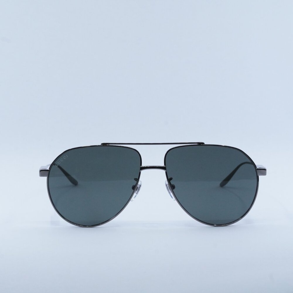 Gucci GG1311S 001 Sunglasses Ruthenium Aviator Frame - Picture 2 of 11